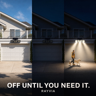 Rayvia - IP65 Solar Security Light